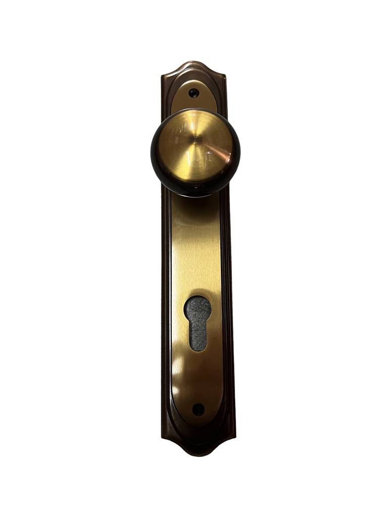 DOOR KNOB ON PLATE art.: 854/KG ENGLISH BRONZE